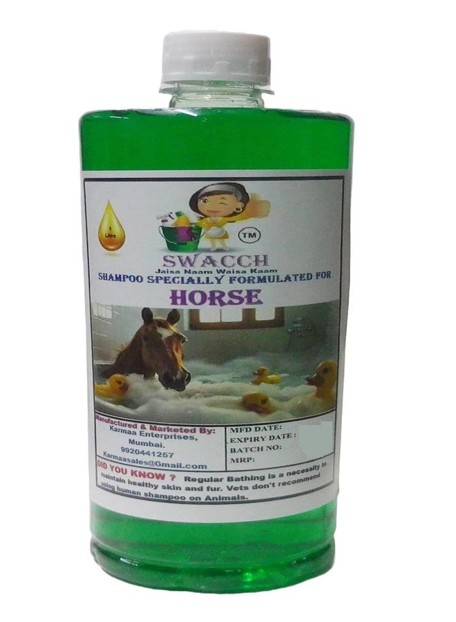 Swacch Shampoo Specially Formulated for Horse (1 Litre) Neem Alovera - Image 1